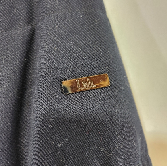 Trendy LAB PAL ZILERI Navy Blue Grey Thermal Layer Padding Puffer Jacket 46 EU - Picture 5 of 11